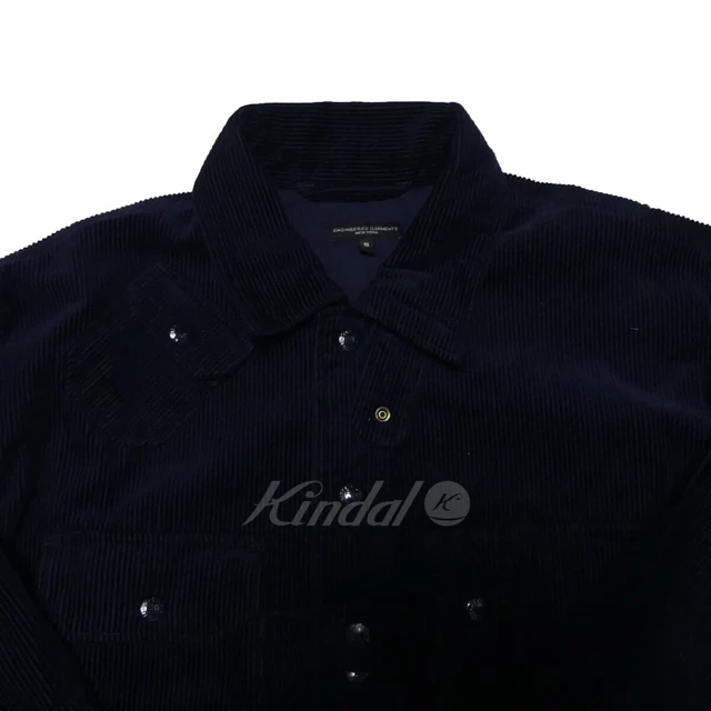 Used Men's Engineered Garments Explorer Shirt Jacket Corduroy Navy
