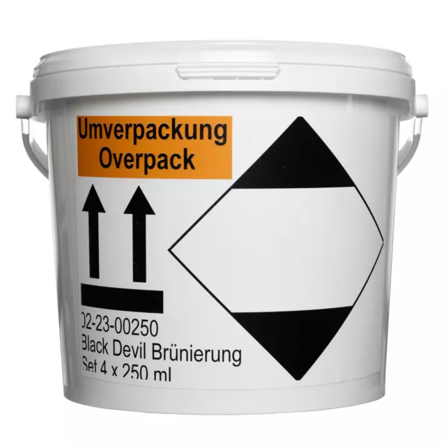 Hochwertiges Brünier-Set (4 x 250 ml)- Konzentrat für Kalt und Tauch Brünierung 2