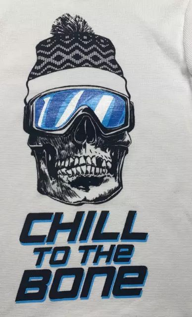 Boys Crazy 8 Long Sleeve Hoodie - Size M 7-8 - White - "Chill To The Bone" 2