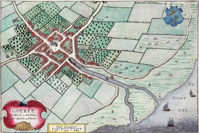 Reproduction plan ancien de Goeree 1649