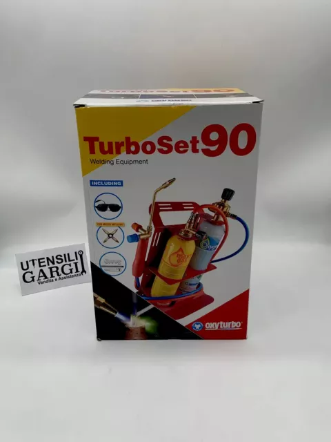 Kit saldatura ossigeno gas Turbo Set 90 con cannello e 2