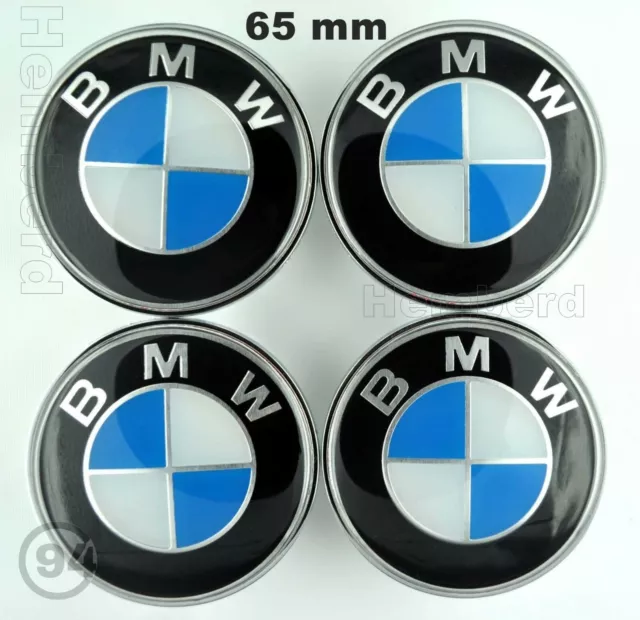 4X LOGO AUTOCOLLANTS bleu noir centre de jantes BMW 65 mm cache moyeu de  roue EUR 12,95 - PicClick FR