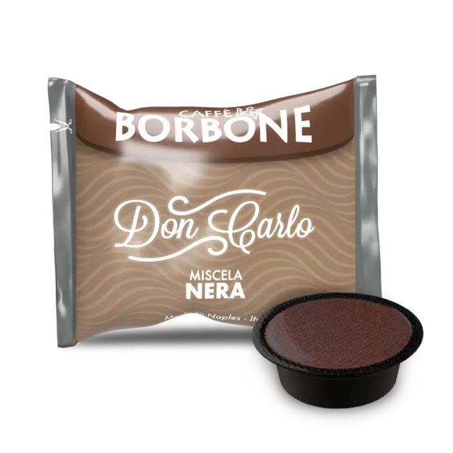 CAFFÈ BORBONE DON CARLO - MISCELA NERA - Box 100 CAPSULE COMPATIBILI A MODO MIO