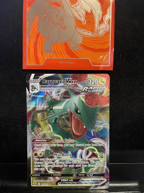 CARTE POKÉMON COURONNE Zenith Rayquaza VMAX 101/159 Ultra Rare 172 🙂 ...