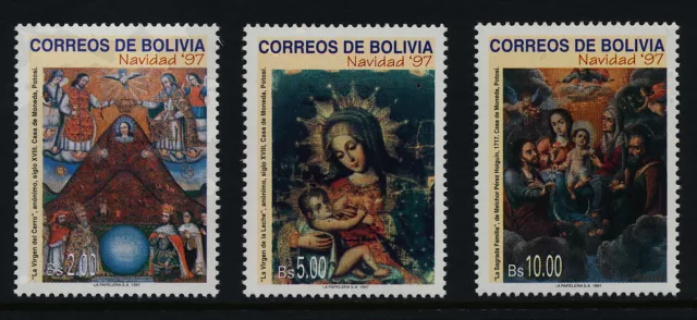 Bolivia 1020-2 MNH Christmas, Art