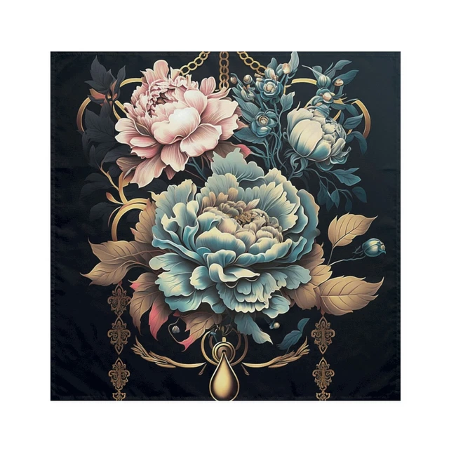 Bohemian Chic Floral Pastel Napkins Set of 4