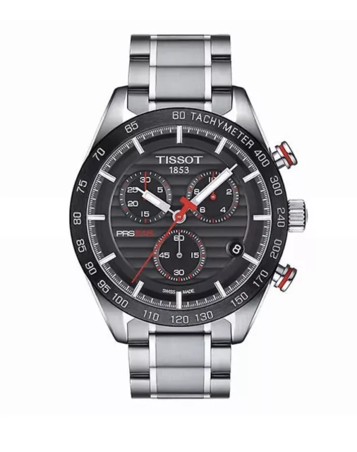 Tissot T-Sport PRS 516 Herren schwarz/rot Chronograph Uhr - T100.417.11.051.01