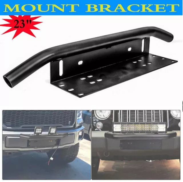 23" Number Plate Bull bar Frame For Driving Light Bar Mount Mounting Bracket Au