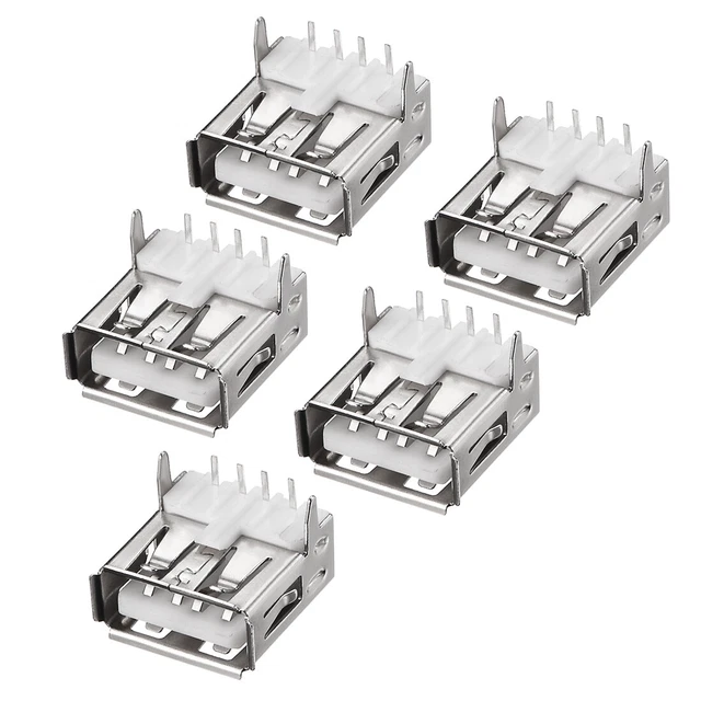 Conector mini tipo usb pcb-un conector hembra 4 pin ángulo recto 90 grados 5pcs