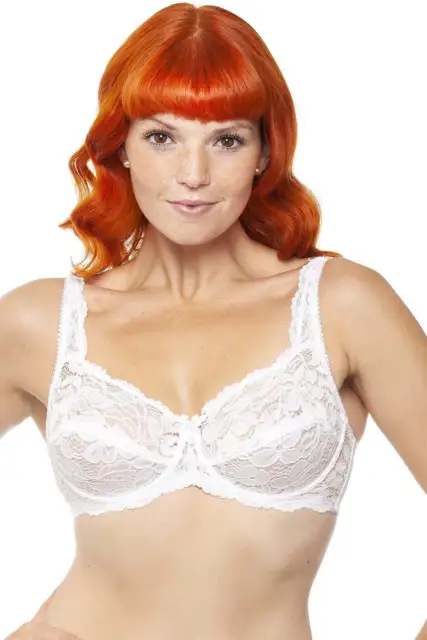 Camille Women's Soft Lace Cup Bra Non Wired Comfortable Sexy Ladies Brassiere
