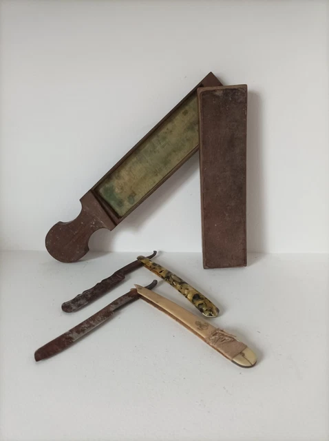 Aiguiseur Rasoir Ceinture En Cuir PU Double Face – Planche D’Affûtage Rasoir Droit & Couteaux