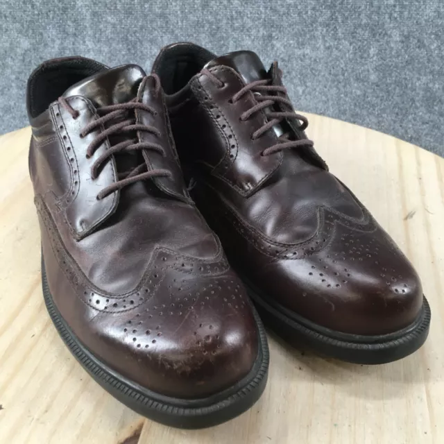 Deer Stags Shoes Mens 12 M Tribune Wingtip Lace Up Oxford Brown Leather Lace Up 3