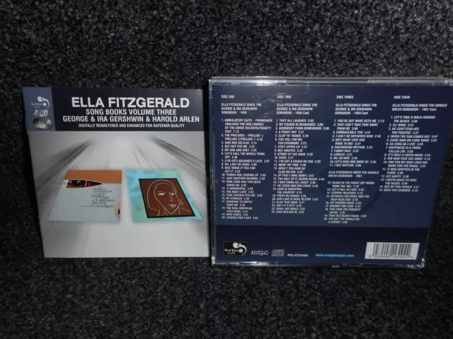 Ella Fitzgerald Songbooks Vol. 3 Gershwin & Arlen - 79 Tracks - 4Cd Box Set New