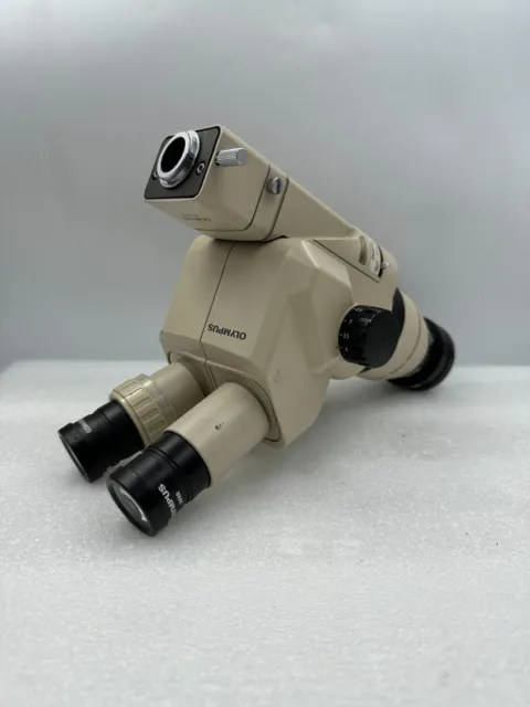 Olympus SZ4045TR Trinocular Microscope, 110AL0.5X WD200 Lens + 2x GSWH10x/22