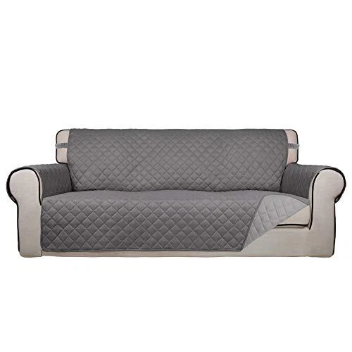 Reversible Quilted Sofa Cover, Water Resistant Slipcover Furniture Pr...