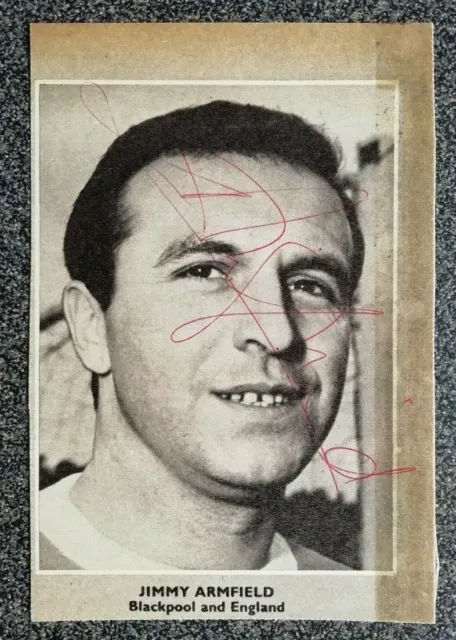 Jimmy Armfield autograph - Blackpool and England