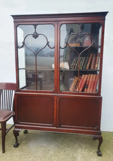 Mahogany Glazed Bookcase , Display Cabinet