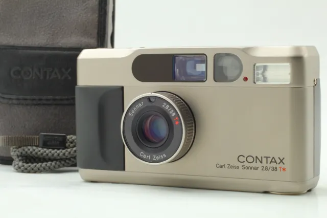 ▶[MINT++ w/Case Strap] Contax T2 D 35mm Point & Shoot Film Camera FromJAPAN N685