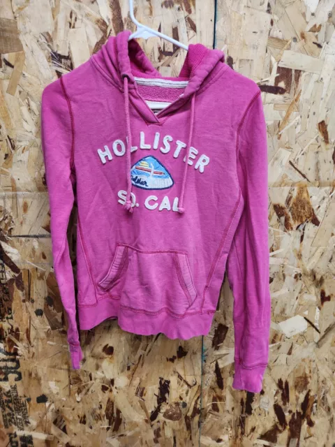 Hollister Pink So Cal Hoodie Sweatshirt Adult Size M Del Mar Surfer