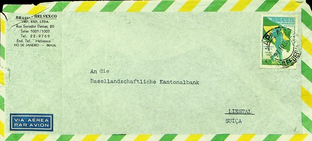Sephil Brazil 1951 Fußball-wm 1v Auf Luftpost Abdeckung Sich Basel Schweiz