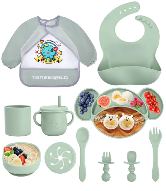 Assiette Bébé, Vaisselle Pour Bébé, Mini Set De Table En Silicone Pour Assiettes Bébé