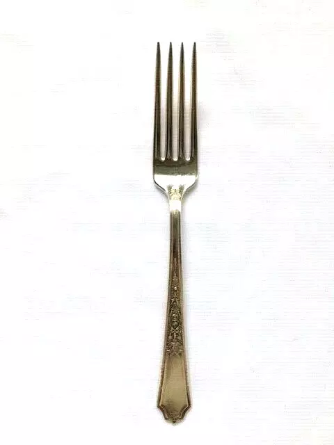 1847 Rogers Bros Intl Silver Plate 7.5" Dinner Fork 1924 Ancestral Pattern  Rare