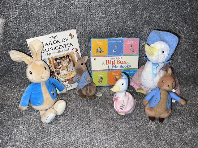 PETER RABBIT PLUSH Toys and Book Set Beatrix Potter Great Easter Gift £ ...