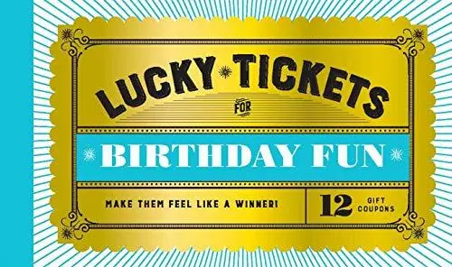 Lucky Tickets for Birthday Fun: 12 Gift Coupons by , NEW Book, FREE & FAST Deliv