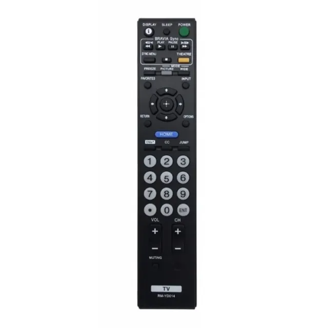 Versatile RMYD014 Remote Control for KDL-46V3000 KDL-40D3000 KDF-37H1000 TVs