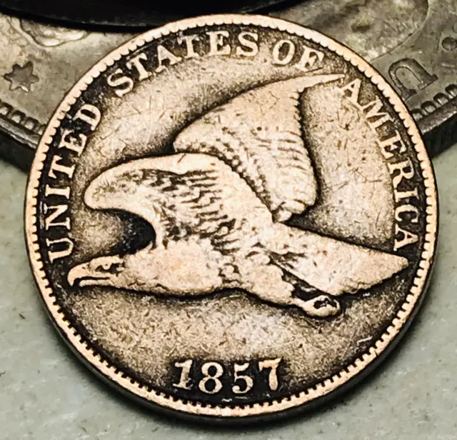1857 Flying Eagle Cent One Penny 1C Ungraded Choice US Coin CC18145