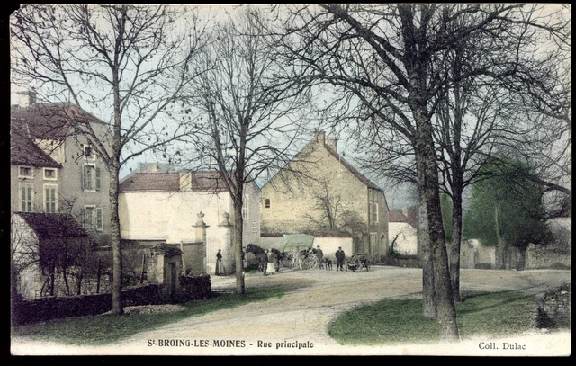 CPA St-Broing-les-Moines. main street. Burgundy .Côte d'Or