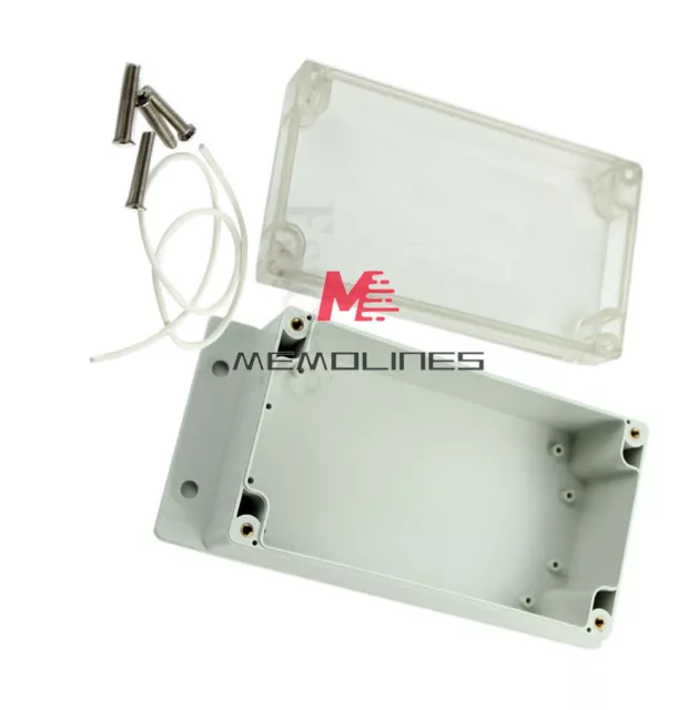 158x90x65mm Clear Waterproof Plastic Electronic Project Box Enclosure Cover