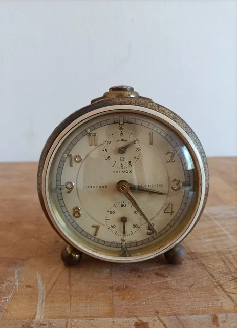 Sveglia meccanica Junghans Trivox Silent-tic vintage anni ‘60 made in Germania
