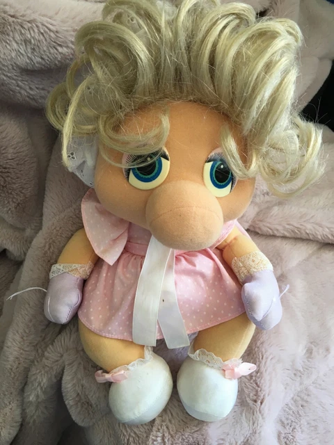 1985 Muppet Babies Miss Piggy Hasbro Softies Plush Jim Henson The Muppets