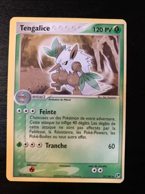 RARE Pokemon Card Tengalice 22/100 EX Sandstorm Block EX FR