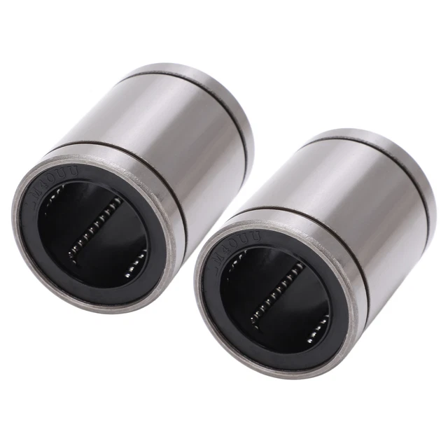 2Pcs Linear Ball Bearings Steel Cylinder Linear Bearings For 3D Printers