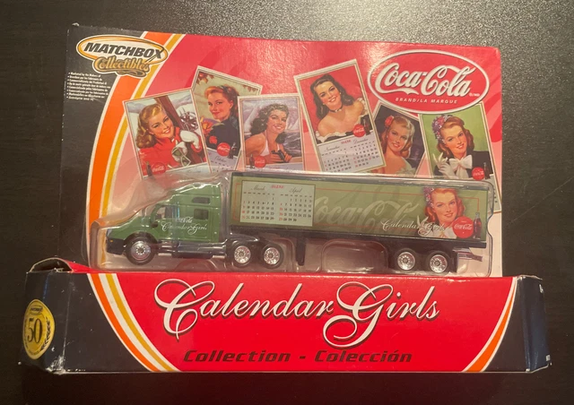 Matchbox Collectibles Coca Cola Calendar Girls Semi Truck March - April New Matchbox Collectibles Coca Cola Calendar Girls Semi Truck March - April New
