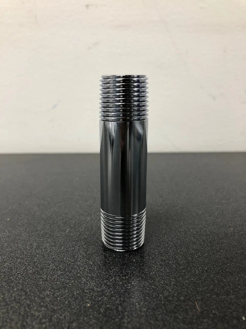 Ez-flo 25866 1/2" ips x 3" brass nipple chrome