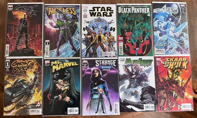 Miscellaneous Marvel Comic Book Lot Of 20 Ghost Rider Ms Marvel Star Wars