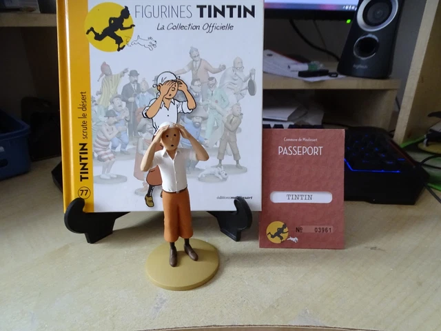 Figurine Tintin - "scrute Le Désert" - Moulinsart N°77 - Collection Officielle (neuf)
