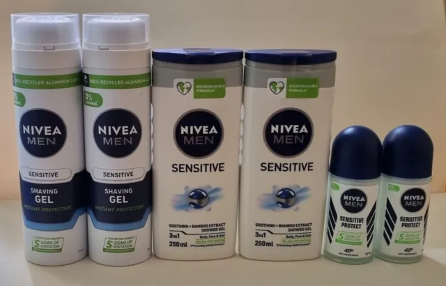 Nivea Men Sensitive Shower Shaving And Anti-Perspirant