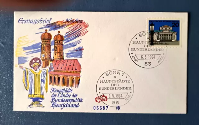 Bundesrepublik Deutschland Erstagsbrief 1964 "Nationalteater München"
