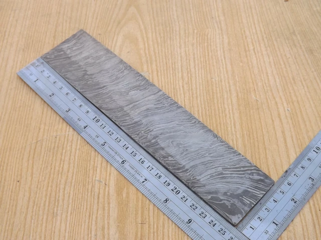 Forged Damascus Steel Handmade Heavy Duty Billet  For Making 10"x 2" Knife Twist