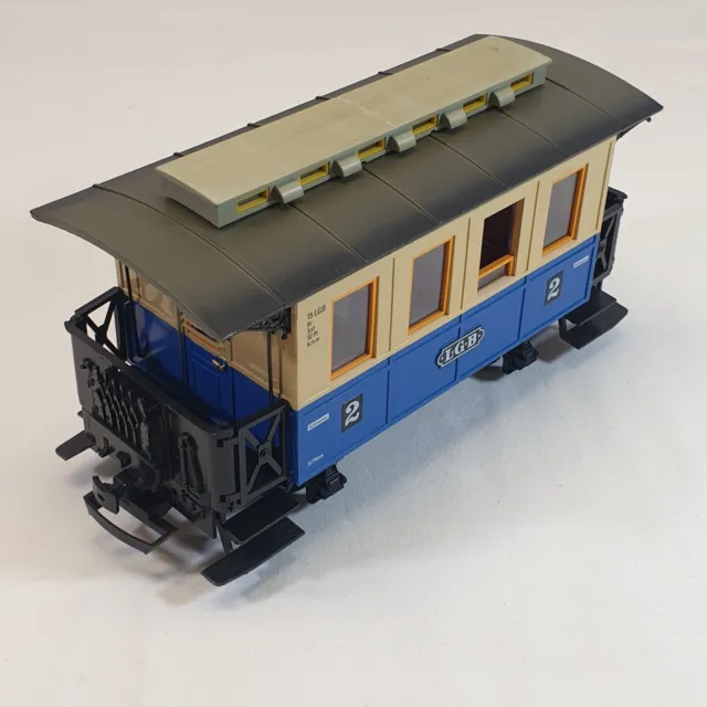 LGB® 3011 Personenwagen Wagon Spur G Beige/Blau aus 70302, Int. Shipping.