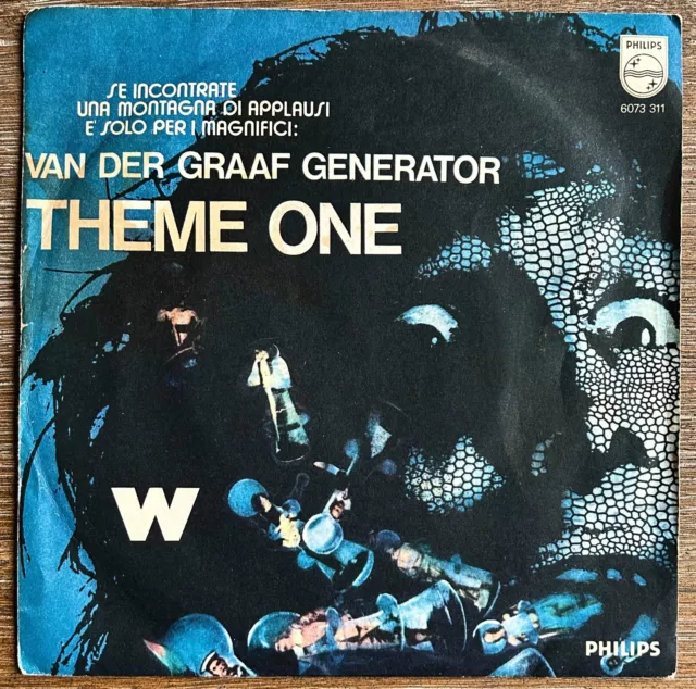 Van Der Graaf Generator - Theme One / W. - 45 Rpm Italy 1972 - Ex/Vg