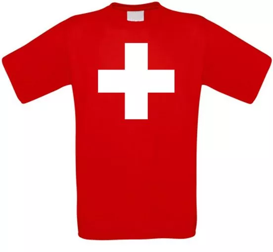 Schweiz Suisse Switzerland Luzern Basel Bern Fußball T-Shirt alle Größen NEU