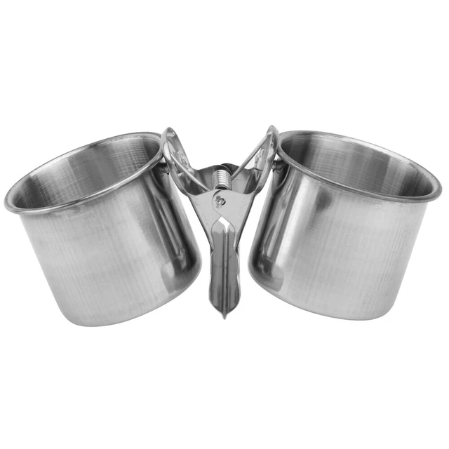 Parrot Feeding Bowls Feeding Cups Bird Feed Cups Cage Hanging Pet Feeder Bowl