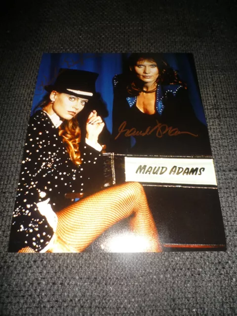 JAMES BOND Kristina Wayborn & Maud Adams signed Autogramm auf Foto InPerson RAR