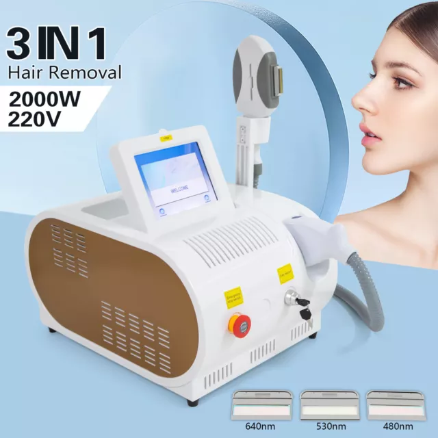 Macchina depilazione laser OPT IPL 2 KW laser salone macchina depilazione