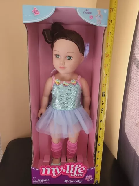 My Life As Gracelyn Doll toy ballerina New in Box dancer Posable glam kids 18''